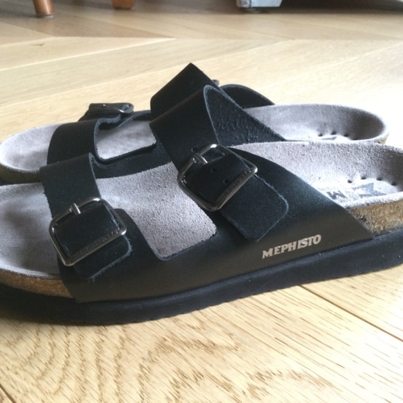 Mephisto Harmony Black Sandals - Picture 5 of 16